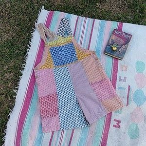 Sacred Threads Patchwork Overalls
